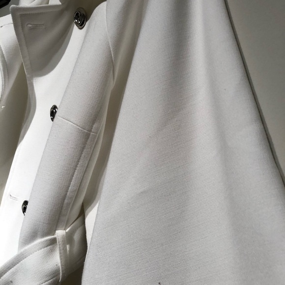 Tahari Cream Open Front 3/4 Sleeve Linen Jacket - Picture 6 of 8